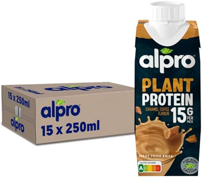 Alpro - Boisson végétale - Soja protéine goût caramel café - 250ml - Lot de 15x250ml