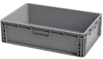 Solent Plastics 30 Litre 60 x 40cm Recycled Euro Plastic Stacking Container