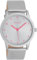 Oozoo Damenuhr mit Lederband Color Line 38 MM Silberfarben/Silberfarben C11058
