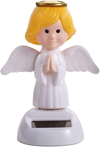 1Pc Solar Powered Dancing Toys,Angel Solar Dancing Figures,Solar Powered Shaking Hand Doll Toys,for Car Decoration Window Car Dashboard Automotive Interior Accessorie Solar Power Kits