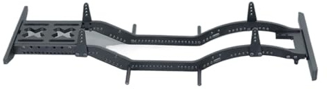 for Axial for SCX10 D90 TF2 B5 1/10 Metal for Chassis Set Rails Frame with Shock Towers for Leaf Springs Mounting Holes RC Crawler Upgrade RC Car Parts