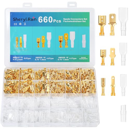 660 st Platt Kabeldragare, Isolerat Halsband, Sortiment 12,8 mm, 4,8 mm, 6,3 mm