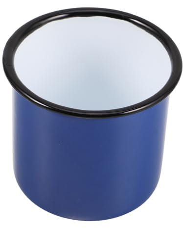 MOTHNUR Emaille Campingbecher Robuste Outdoor Tasse Dickem Ergonomisches Design Komfortable für Camping und Reisen Vintage Stil