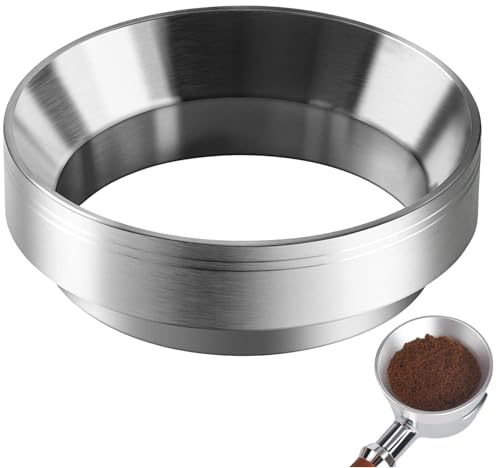 58mm Magnetic Espresso Dosing Funnel – Aluminium Alloy Dosing Ring for Portafilter – Coffee Machine Accessory for Home Baristas & Cafés
