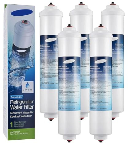 Kühlschrank-Wasserfilter, Kompatibel Mit Samsung, DA29-10105J WSF-100 Aqua-Pure Plus, Kompatibel Mit LG, 5231JA2010B GE GXRTQR, Wasserfilter DA29-10105J, Wasserfiltration(5pcs)
