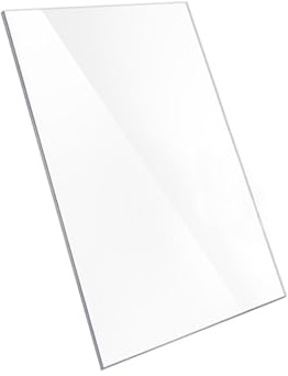 Lastra in plastica acrilica cristallina Foglio acrilico trasparente 150x250mm 2-5mm Spessori multipli for cornici for quadri espositive artigianali(5Mm)