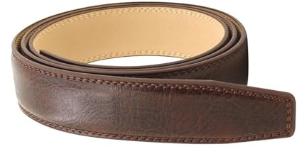 kesurpae Modern herrbälte för casual, ersättningsrem i konstläder, utan hål, passar jeansbyxor, 120 cm/47,24 tum, klänning, midja, formellt, utan spänne, ersättning