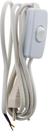 Zenitech Cordon + Interrupteur luminaire 1,5m - Blanc