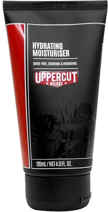 Uppercut Deluxe Hydrating Moisturiser, Calma y Repara la Piel con Allantoina y Manteca de Karité, Fórmula sin Aceite, Ideal para Usar Después del Afeitado 240ml