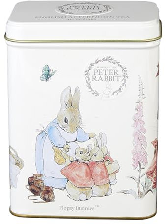 New English Teas Peter Rabbit Tea Caddy with 40 English Afternoon Teabags - Beatrix Potter