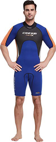 Cressi Med X Men's - Shorty Herren Neoprenanzug Premium Neopren 2.5 mm