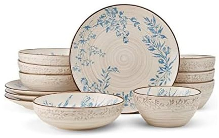 Pfaltzgraff Bella 12 Piece Dinnerware Set, Service For 4, Multicolor