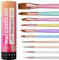 Nicpro 10 Stück Pastell Aquarell Pinsel Set, Professionelle Aquarellpinsel mit Halter und Tasche, Spitz, Rund, Künstler Pinselset für Erwachsene, Anfänger, Aquarell, Tinten, Gouache