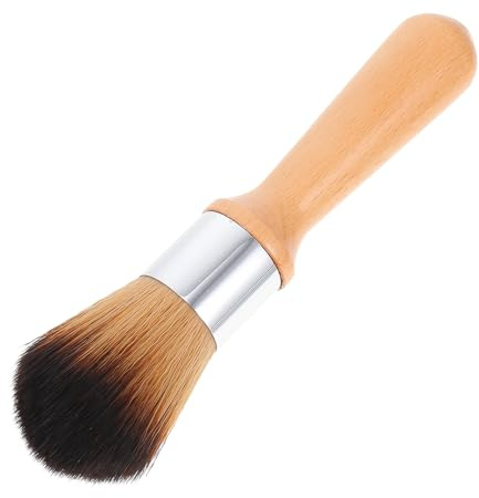 Healvian Brosse de nettoyage avec manche en bois - Poils doux - Pour instruments de musique et artisanat en bois - Entretien doux - Élimination efficace de la poussière