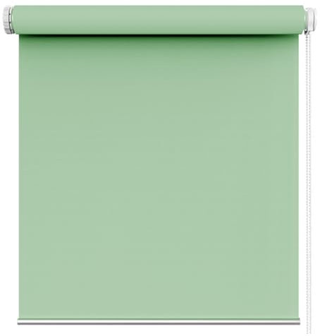 Thermorollo ohne Bohren 105 x 220 cm Ohne Bohren verdunkelnd, Doppelrollo ohne Bohren, Seitenzugrollo Verdunkelung für Fenster, für Alle Türen und Fenster, Zart Grün