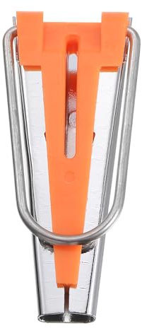 QUARKZMAN Biais Ruban Fabricant Trousse 9mm Simple et Double Plié Tissu Biais Reliure Fabricant Coudre Outil pour Tissu Piquage Couture Artisanat DIY, Orange