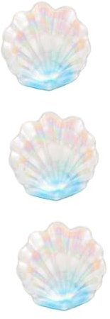 SHERCHPRY 3pièces Plateau De Rangement Créatif Forme De Assiette Décorative Multifuntionnelle Pour Bijoux Et Snacks Couleur Brillante Idéale Pour Fruits Et Desserts