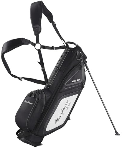 MacGregor Principal 7 Golf Stand Bag with 5 Pockets and Shoulder Strap, Black