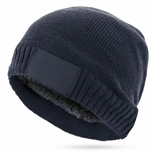 MASAT® Gorro De Invierno Hombre con Forro Polar Interior - Gorro Invierno Unisex Talla Única - Gorras De Hombre Invierno