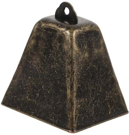 WESIEVYA Campanaccio Quadrato Retrò Mini Per Collare Campanello Decorativo Per Albero Natale Resistente Suono Chiaro Ciondolo Versatile