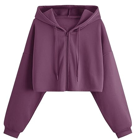 Uwdiohq Sweat-Shirt à Capuche Fermeture éclair Manches Longues pour Femmes Chemisier Colore Sweat zippé Femme Sweat Long Femme Grande Taille Hiver XS Manteau Capuche Sweet Blanc Women's