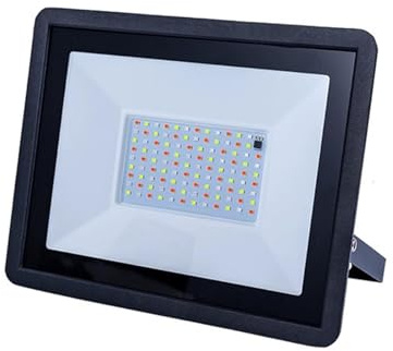 Flutljus, Sjufärgad säkerhetsbelysning bredspännings-LED-spotlights for byggnader, broar, skyltar, lager och gårdsplaner(50W)