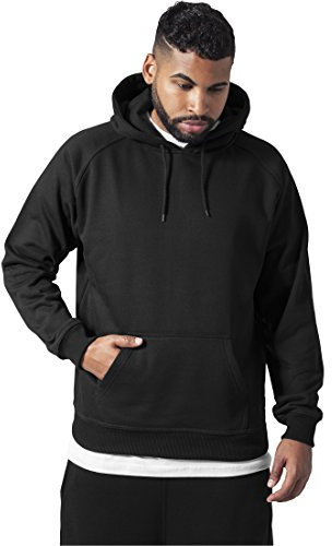 Urban Classics Herren Blank Hoody Kapuzenpullover, Schwarz, XXL EU