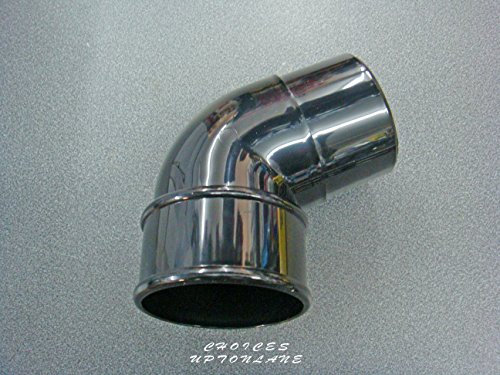 FLOPLAST 68mm tondo grondaia tubo 112 gradi offset curva - nero