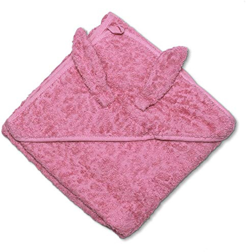 PIPPI Unisex Baby Organic Hooded Towel Überwurf für Schwimmbekleidung, Beere, 83x83