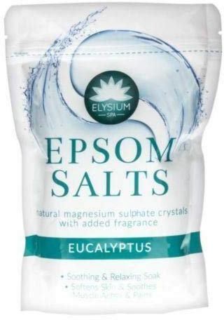 Eucalipto Epsom sale da bagno cristallo 450g solfato di magnesio naturale Relax lenire