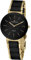 JACQUES LEMANS Damenuhr Monaco Massiv Edelstahl/High-Tech-Ceramic massiv Edelstahl ip-Gold 42-7E