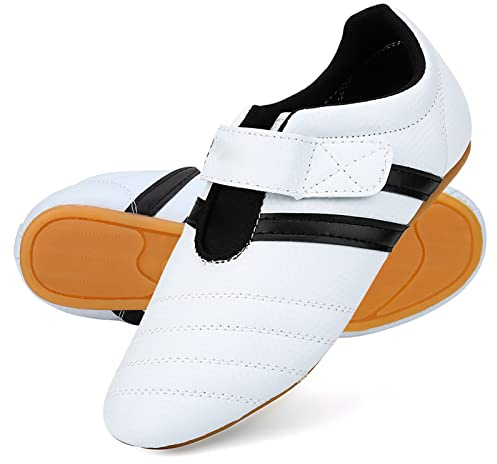 Zapatos Taekwondo, Versátiles para Boxeo Kung Fu Tai Chi Karate, Calzado Entrenamiento Deportivo para Adultos y Niños en Dojang Gimnasio Competición