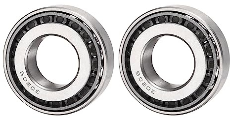 QUARKZMAN 30205 Cónico Rodillo Rodamiento x 2uds Cromo Acero Cono y Copa Juego para Jardín Maquinaria y Automóvil, [25mm x 52mm x 15mm]