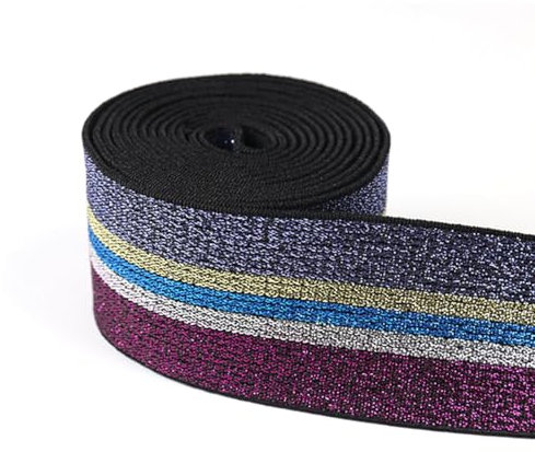 Cloaacsois 5M Glitzer Gummiband Gummibänder Elastische Bänder 40mm Breit