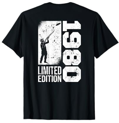 Tontauben Jahrgang 1980 geboren Geburtstag Tontaubenschießen T-Shirt