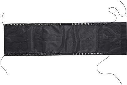 SEWOART Copertura Per Sedia Reclinabile Pieghevole Da Esterno 63x17 Pollici Nera in Tessuto Di Ricambio Per Sedie A Sdraio Da Patio