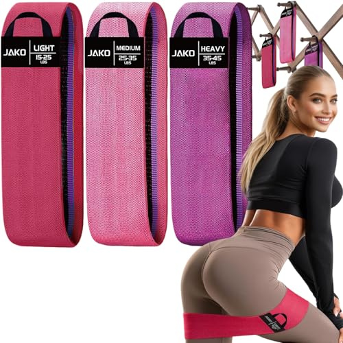 Outlet Non-Slip Hip Resistance Bands for Working Out - Fabric Elastic Exercise Bands Strength Training, Physical Therapy, Pilates & Yoga - Booty Workout Bands for Women/Men Legs & Thigh Glutes