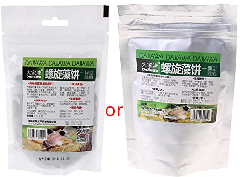 ECVGHD Prydnadsfisk mat spirulinas tabletter 29 ml blandad diet återförslutningsbart paket