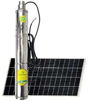 1 x 750 W 370 W 150 W 12 V-72 V djup brunnspump med integrerad styrenhet, sol dränkbar blyfri stålpump (750 W 48V-72 V 100 M)