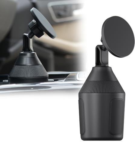 Dtenlur Portacellulare Auto Universale Magnetico, Supporto per Tazza da Auto, Supporto Telefono Auto nel Portabicchiere, Porta Cellulare Automobile Calamita per Smartphone