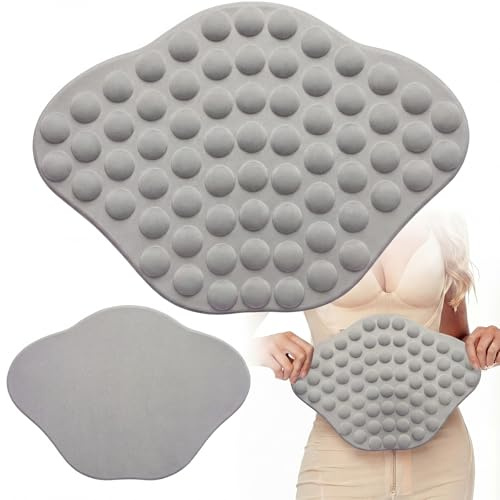 JolliLudo 1 st Lipo Foam magbräda AB kompressionskort med bubblor Tabla buk för mage (silvergrå)