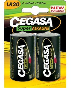cegasa Pila lr20 Super alkalina 2 unid. Tipo d
