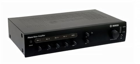 BOSCH MEGAPONY (PLE-1ME060-EU) 60W MIXER AMPLIFIER WITH 4 MICROPHONES AND AMBIENTAL MUSIC INPUT.