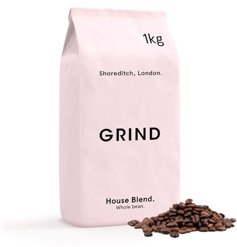 Grind House Blend Specialty Coffee Beans – 1kg Bag – Medium Roast – Suitable for All Coffee Machines – 100% Arabica – Barista Quality – Freshly Roasted in UK