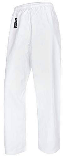 Bay Basic Hose weiß, Karatehose, 8 UZ, 100% Baumwolle, (130 - XXXS)