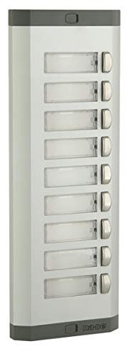 Na-De - Timbre de puerta para casa multifamiliar, de 1 a 10 partes, placa de timbre de aluminio 70xx (9)