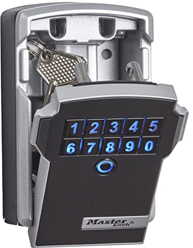 Masterlock Master Lock 5441EURD Schlüsselsafe, Bluetooth, Schwarz/Grau