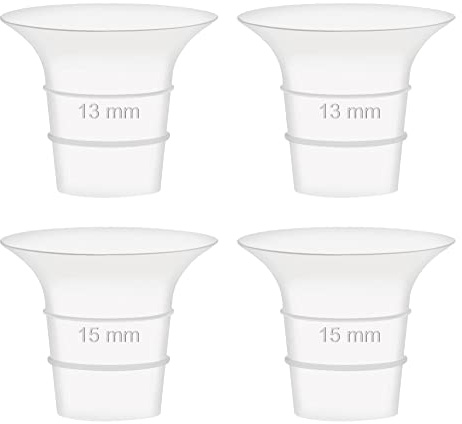 Maymom inserts de bride compatibles avec Elvie Single/Double Electric et Stride Cup 24 mm, accessoires compatibles non originaux, 13 et 15 mm