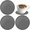 sottobicchieri silicone grigio rotondi tavolo vetro giardino esterno Natale acqua birra tè bevande bere tazza Tappetini sottobicchieri set per casa bar tavoli da caffè set di 3 sottobicchieri