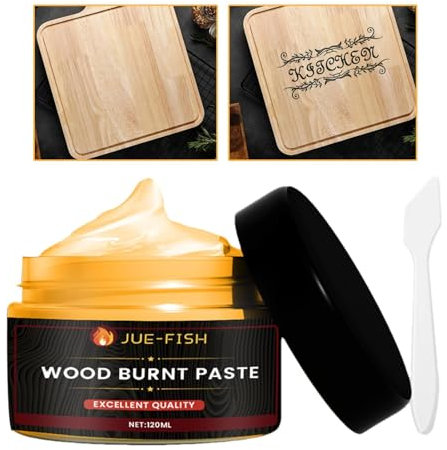 Holdes 120ml Pâte Torche Brûlante - Gel D'artisanat pour La Création Pyrogravure - Combustion du Bois Sensible À La Chaleur, Torche Professionnel pour Artistes, Dessin